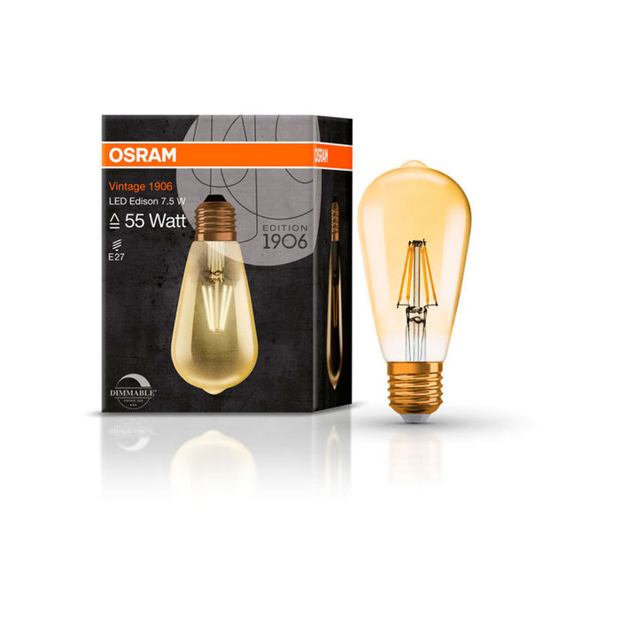 LED BULB E27 6.5W VINTAGE EDISON GOLD OSRAM