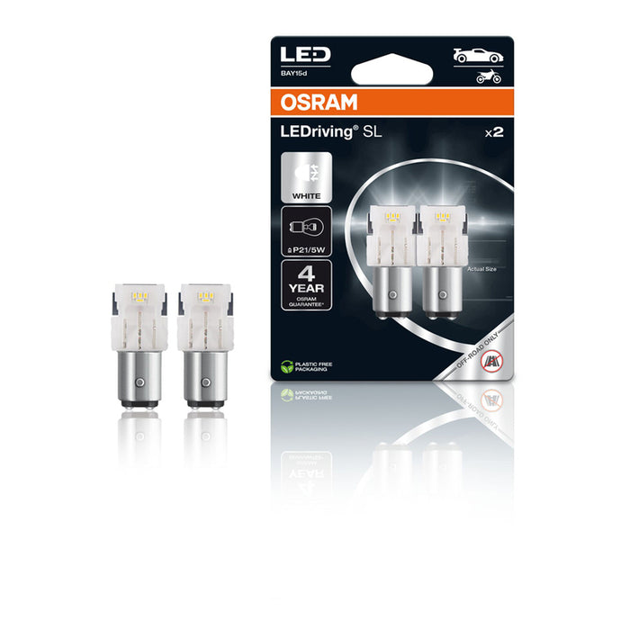LED CAR BULBS P21W 5W 6000K OSRAM 7528DWP