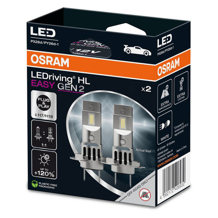 LED AUTO BULBS H7/H18 OSRAM 64210DWESY