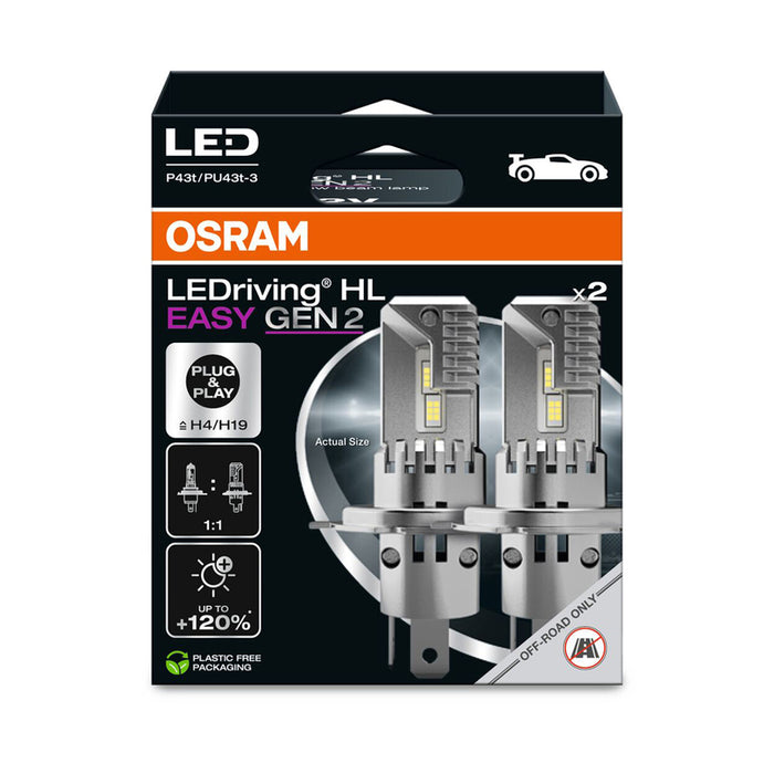 LED AUTO BULBS H4/H19 OSRAM 64193DWESY