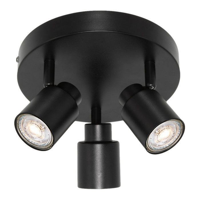 LED SPOT 3XGU10 ROUND BLACK OSRAM PRIMAL