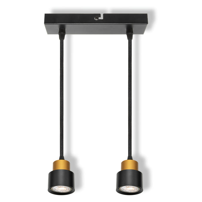 LED PENDANT 2XGU10 GOLD/BLACK OSRAM SECTORAL