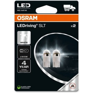 OSRAM WHITE 6000K W5W LED 1W 24V CARTON BLISTER X2 PCS