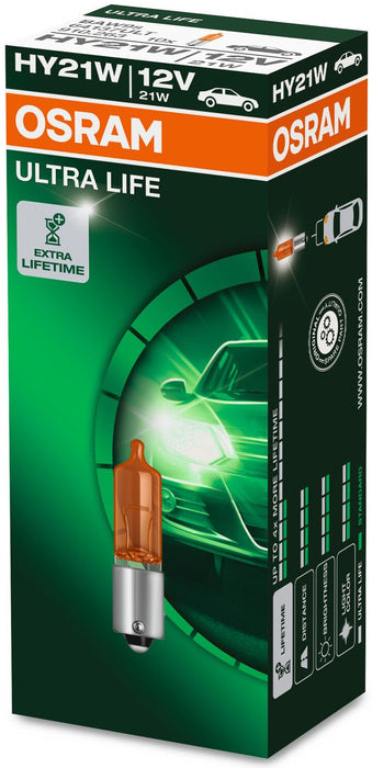 OSRAM ULTRALIFE AUX HY21W 21W 12V CARTON BOX 10 PCS