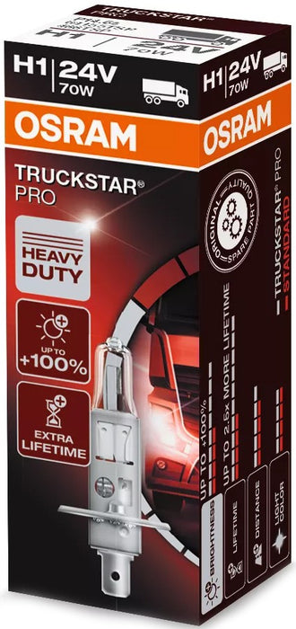 OSRAM TRUCKSTAR PRO H1 70W 24V CARTON BOX 1 PCS