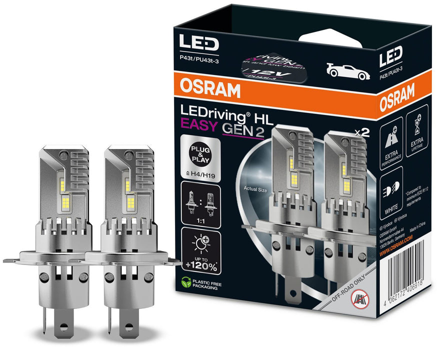 LED AUTO BULBS H4/H19 OSRAM 64193DWESY