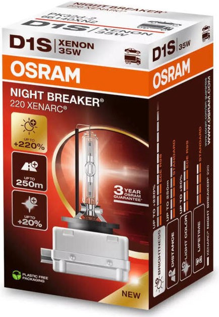 Bulb (1 Pack) D2S 85V 35W P32D-2 XENARC NIGHT BREAKER 220, white 4500K