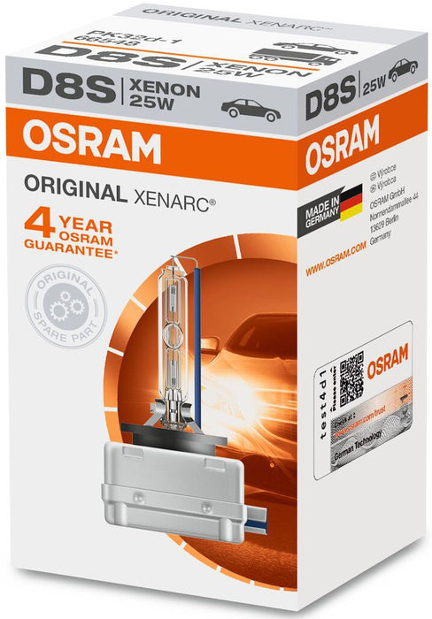 OSRAM XENARC STANDARD D8S 4500K 25W 42V CARTON BOX 1 PCS