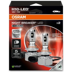 OSRAM H10-LED NIGHT BREAKER SMART 6000K 7W 12V HANGING FOLDING BOX X2 PCS