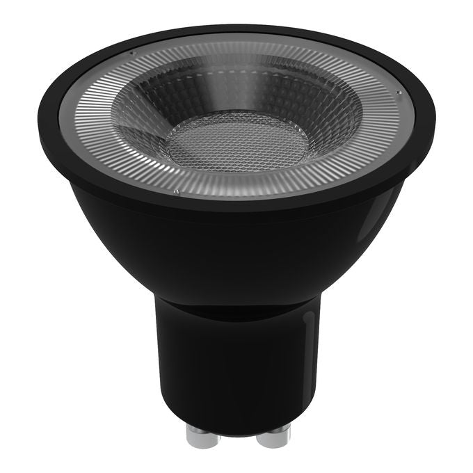 LED LAMP BLACK GU10 120° 4.5W 2700K