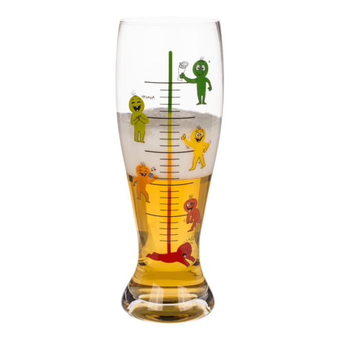 BEER GLASS XXL STAGES OF DRINKING 1300 ML OUT OF THE BLUE