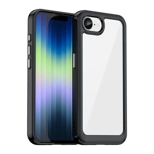 Outer Space Case for iPhone 16e Flexible Frame Cover - Black - Cell phone cases and covers<<<HurtelXML