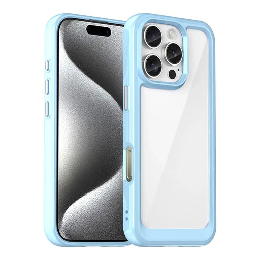 Outer Space Case for iPhone 16e Flexible Frame Cover - Blue - Cell phone cases and covers<<<HurtelXML