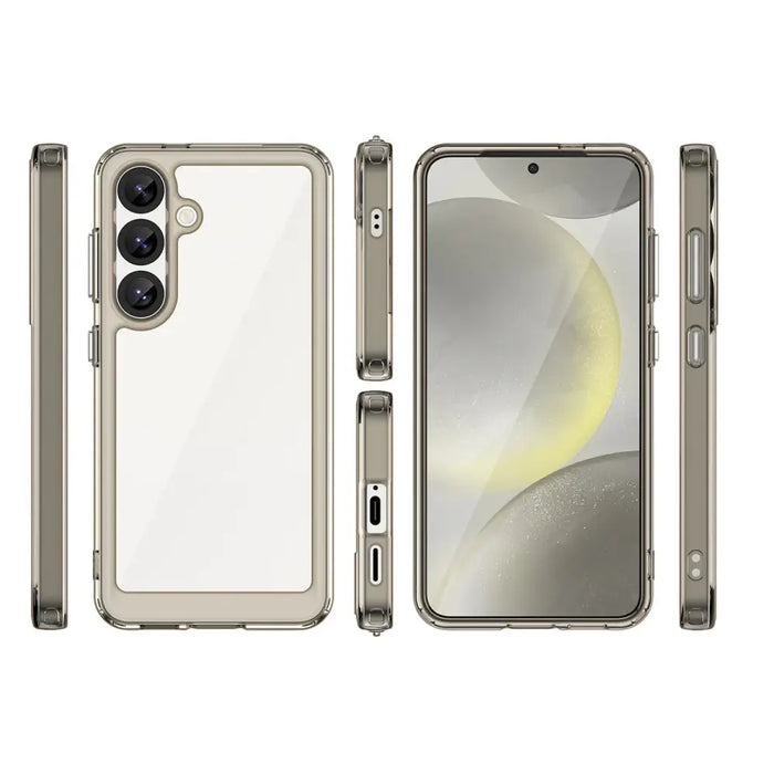 Outer Space Case for iPhone 16e Flexible Frame Cover - Translucent Black - Cell phone cases and covers<<<HurtelXML
