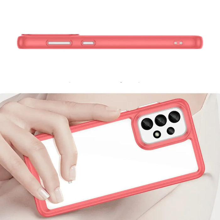 Outer Space Case for Samsung Galaxy A33 5G cover with a flexible frame red - Cell phone cases and covers<<<HurtelXML
