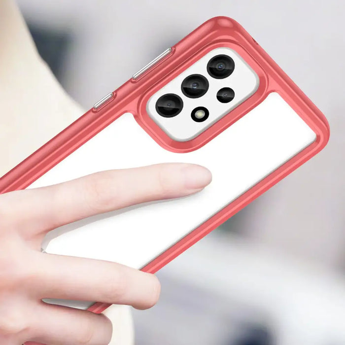 Outer Space Case for Samsung Galaxy A33 5G cover with a flexible frame red - Cell phone cases and covers<<<HurtelXML