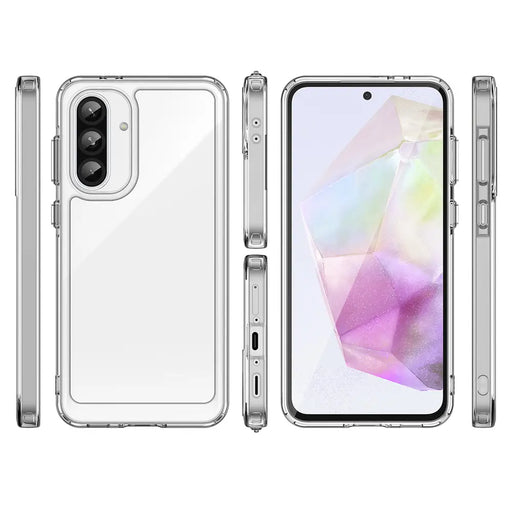 Outer Space Case for Samsung Galaxy A56 Cover with Flexible Frame - Transparent - Cell phone cases