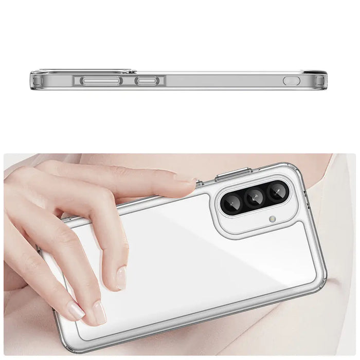 Outer Space Case for Samsung Galaxy A56 Cover with Flexible Frame - Transparent - Cell phone cases