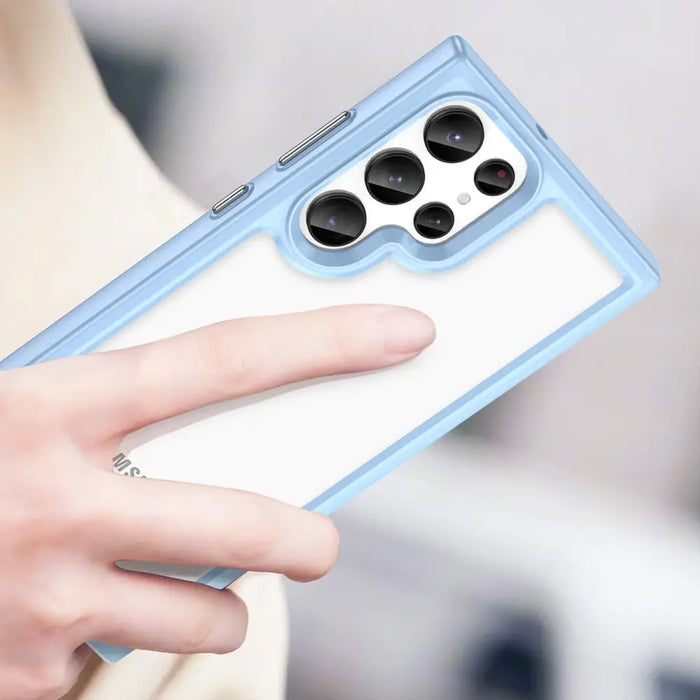 Outer Space Case for Samsung Galaxy S23 Ultra cover with a flexible frame blue - Cell phone cases and covers<<<HurtelXML