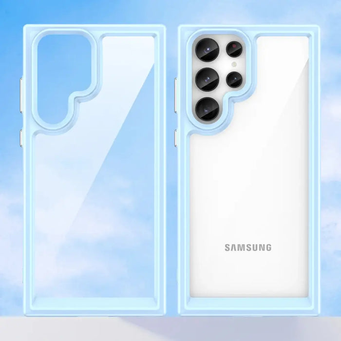 Outer Space Case for Samsung Galaxy S23 Ultra cover with a flexible frame blue - Cell phone cases and covers<<<HurtelXML