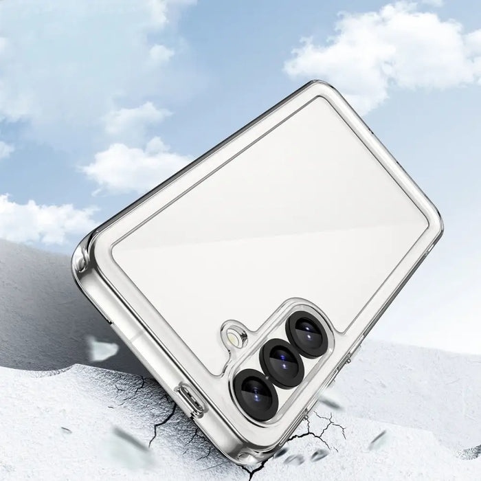 Outer Space Case for Samsung Galaxy S25 Edge Cover with Flexible Frame - Transparent - Cell phone cases