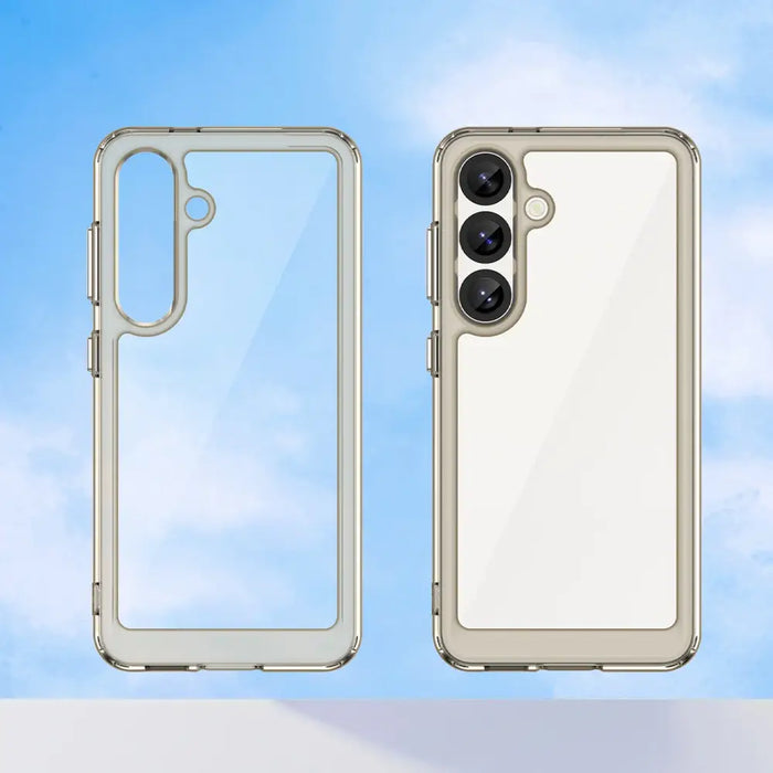 Outer Space Case for Samsung Galaxy S25 Edge Flexible Frame Cover - Translucent Black - Cell phone cases