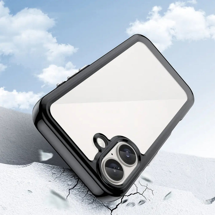 Outer Space Case with Gel Frame for iPhone 16 - Black - Cell phone cases and covers<<<HurtelXML