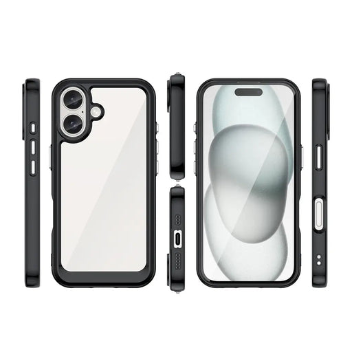 Outer Space Case with Gel Frame for iPhone 16 Plus - Black - Cell phone cases and covers<<<HurtelXML