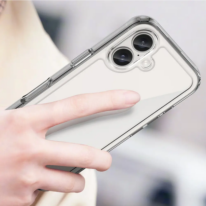 Outer Space Case with Gel Frame for iPhone 16 Plus - Clear - Cell phone cases and covers<<<HurtelXML