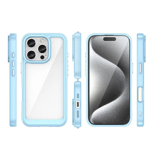 Outer Space Case with Gel Frame for iPhone 16 Pro - Blue - Cell phone cases and covers<<<HurtelXML