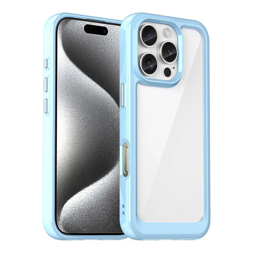 Outer Space Case with Gel Frame for iPhone 16 Pro Max - Blue - Cell phone cases and covers<<<HurtelXML