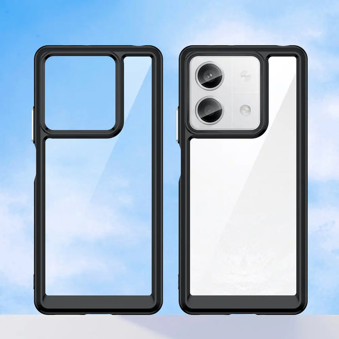 Outer Space Case with gel frame for Xiaomi Redmi Note 13 Pro+ - black - Cell phone cases and covers<<<HurtelXML