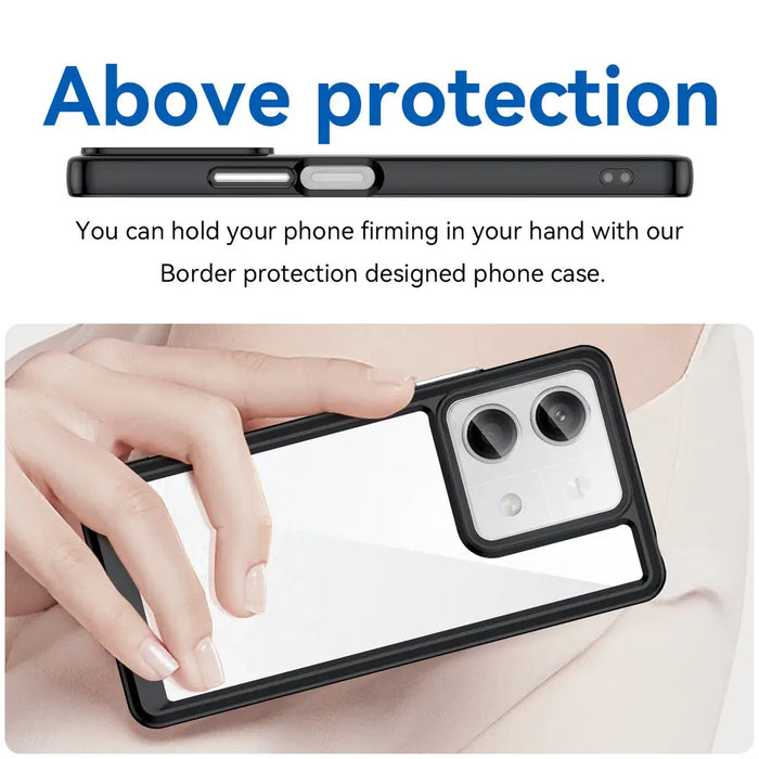 Outer Space Case with gel frame for Xiaomi Redmi Note 13 Pro - black - Cell phone cases and covers<<<HurtelXML