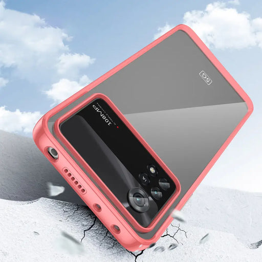 Outer Space Case Xiaomi Poco X4 Pro 5G cover with a flexible frame red - Cell phone cases and covers<<<HurtelXML