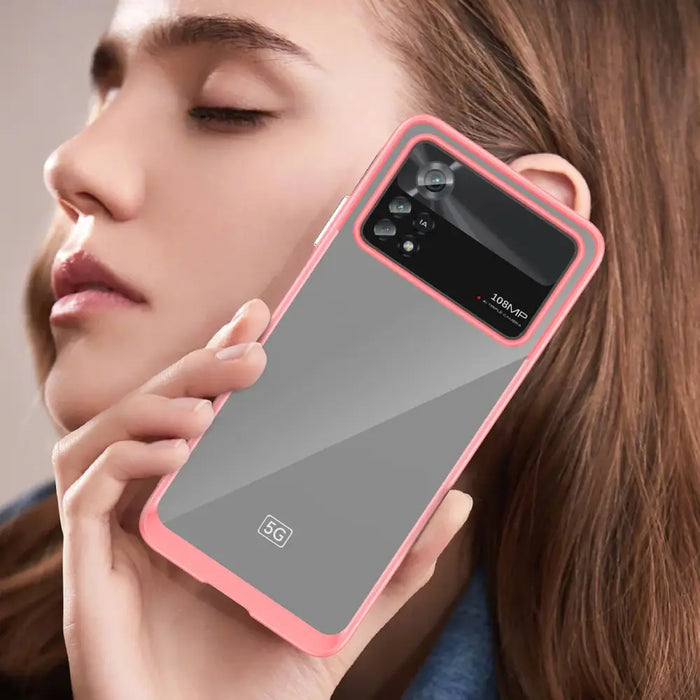 Outer Space Case Xiaomi Poco X4 Pro 5G cover with a flexible frame red - Cell phone cases and covers<<<HurtelXML