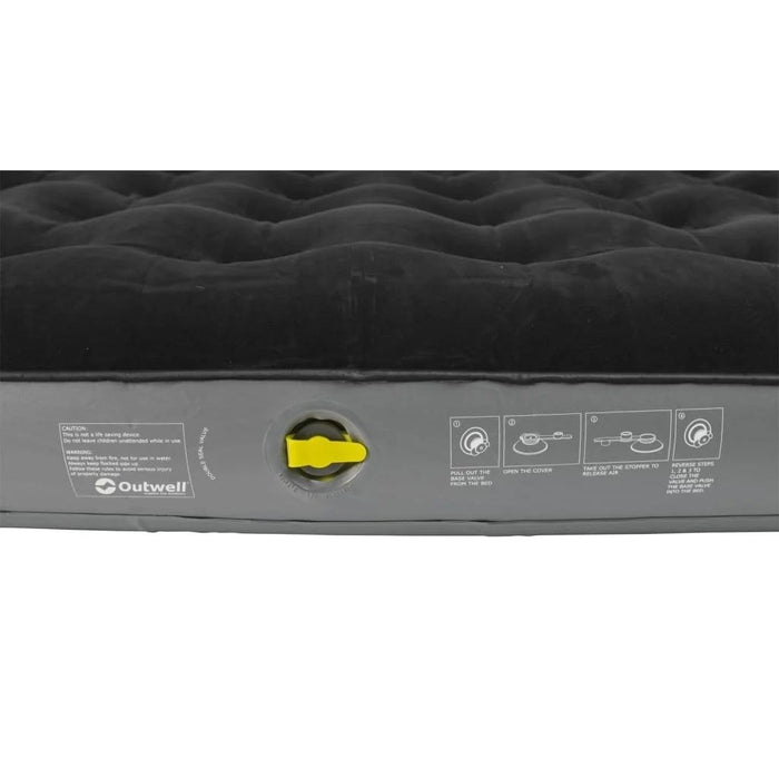 Outwell Classic Double inflatable mattress, black and grey