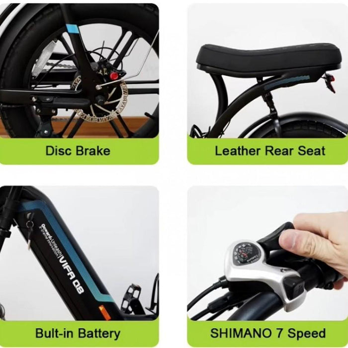 OUXI Q8 electric bike, 30 degrees