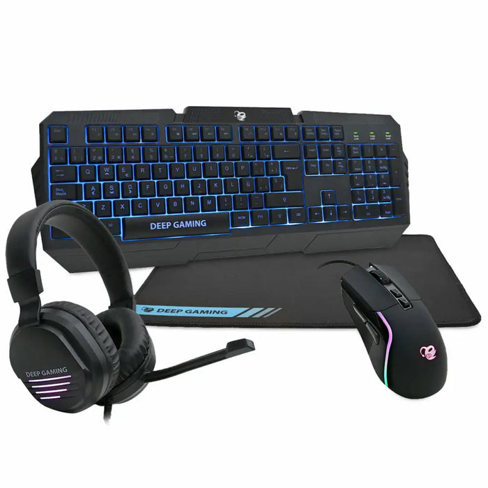 Pack Gaming DeepGaming Black Spanish Qwerty - Електроника Периферни и резервни части<<<Компютри|