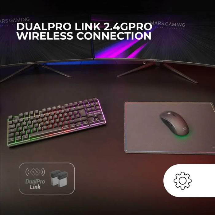Pack Gaming Mars Gaming MCPWTKLES - Компютър Игри<<<Компютри| Електроника<<<BigBuy&&&Гейминг Мишка и Подложка за