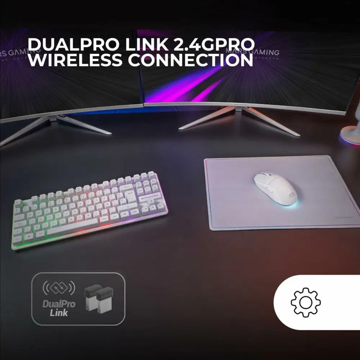 Pack Gaming Mars Gaming MCPWTKLWES - Компютър Игри<<<Компютри| Електроника<<<BigBuy&&&Гейминг Мишка и Подложка за