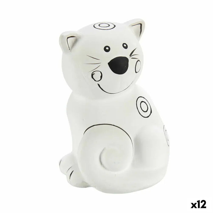 Paint Your Own Money Box Pincello Ceramic Cat 9 x 11,8 x 8,5 cm (12 Units) - Декорация и Осветление<<<Дом