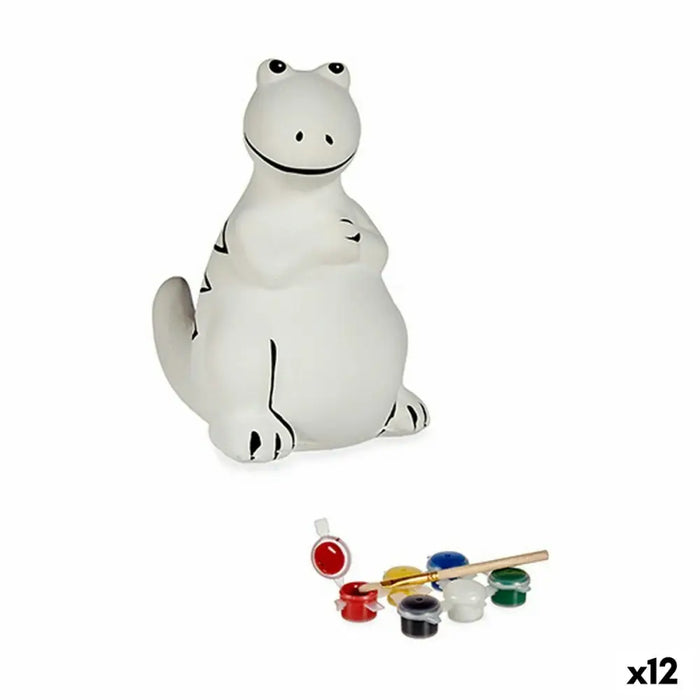 Paint Your Own Money Box Pincello Ceramic Dinosaur 8,5 x 13,2 x 11 cm 10 x 13,2 x 8 cm (12 Units) - Декорация и