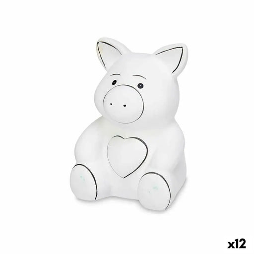 Paint Your Own Money Box Pincello Ceramic Pig 9 x 11,8 x 8,5 cm 9 x 12,5 x 10 cm (12 Units) - Декорация и