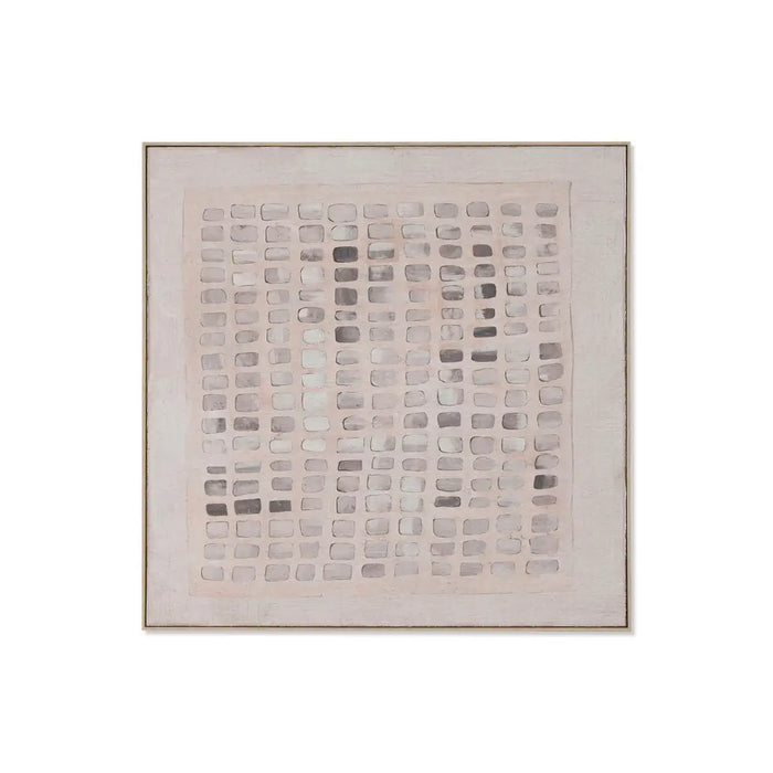 Painting 3D Home ESPRIT Jute polystyrene 100 x 4 x 100 cm - Декорация и Осветление<<<Дом Градина<<<BigBuy&&&Картини и