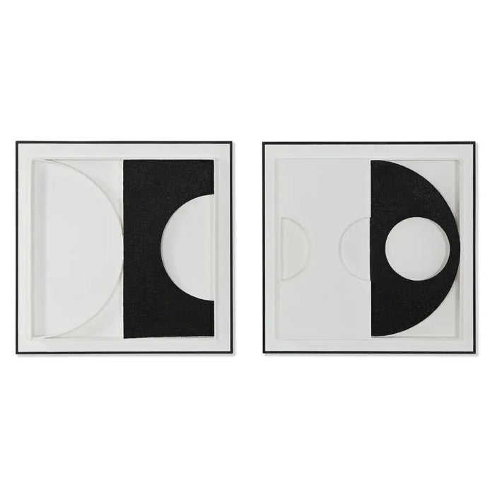 Painting 3D Home ESPRIT Plaster MDF Wood 60 x 6,5 x 60 cm - Декорация и Осветление<<<Дом Градина<<<BigBuy&&&Картини и