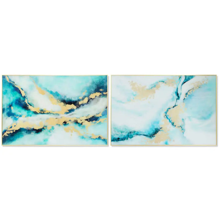 Painting DKD Home Decor Aluminium Crystal 80 x 2,5 x 120 cm 120 x 2,5 x 80 cm - Декорация и Осветление<<<Дом