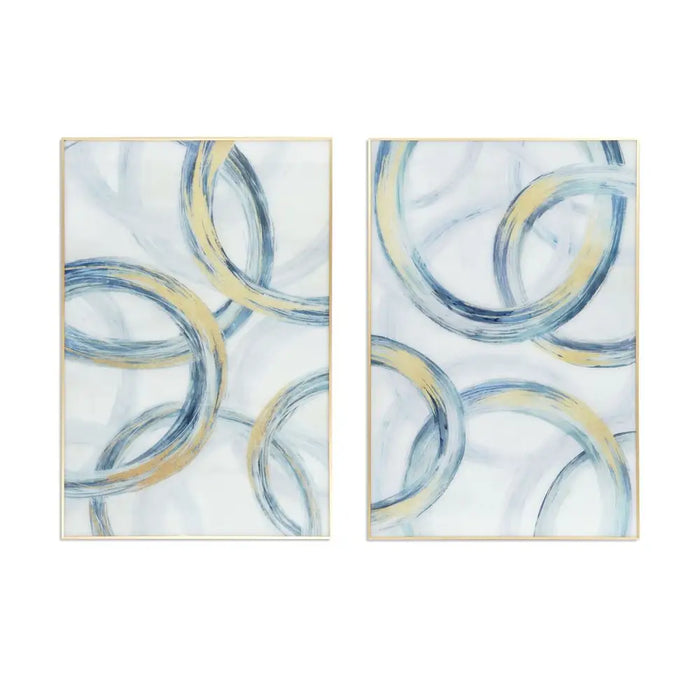 Painting DKD Home Decor Aluminium Crystal 80 x 2,5 x 120 cm 120 x 2,5 x 80 cm - Декорация и Осветление<<<Дом