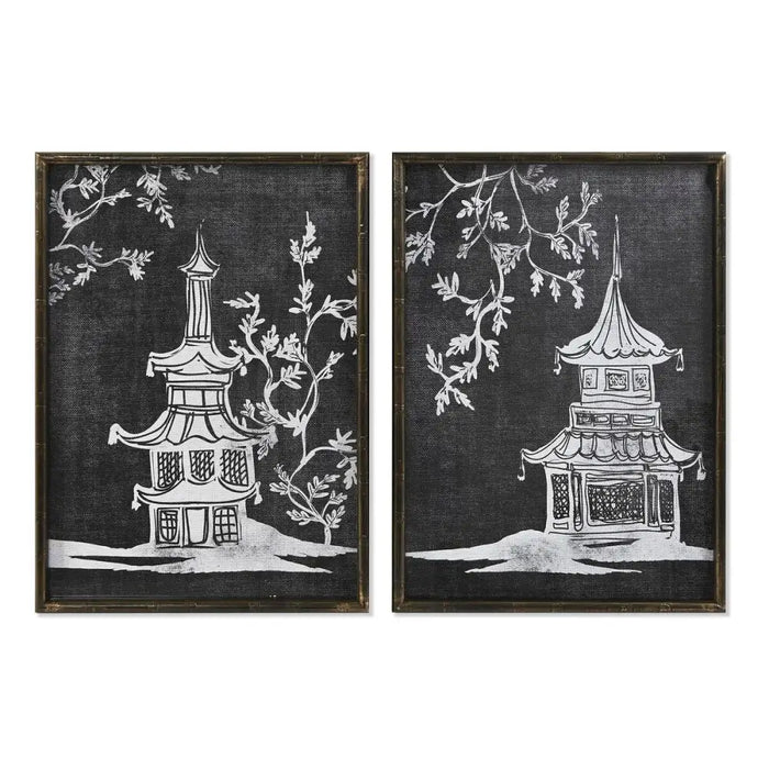 Painting DKD Home Decor Bamboo Crystal 50 x 2,8 x 70 cm - Декорация и Осветление<<<Дом Градина<<<BigBuy&&&Картини и