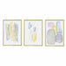 Painting DKD Home Decor Crystal polystyrene 53 x 3 x 73 cm (3 Pieces) - Декорация и Осветление<<<Дом