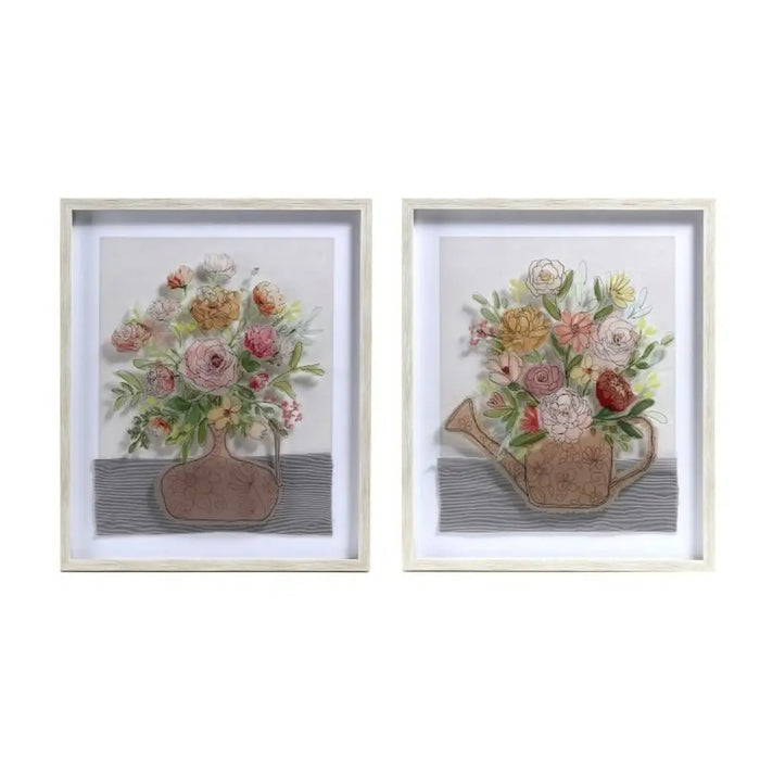 Painting DKD Home Decor Vase (53 x 3 x 63 cm) (2 Units) - Декорация и Осветление<<<Дом Градина<<<BigBuy&&&Картини и